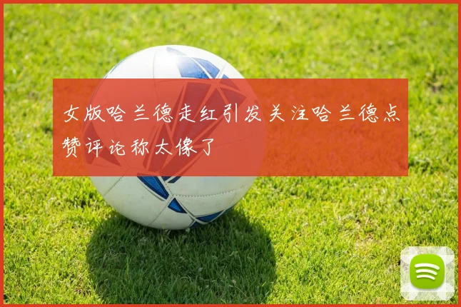 女版哈兰德走红引发关注哈兰德点赞评论称太像了